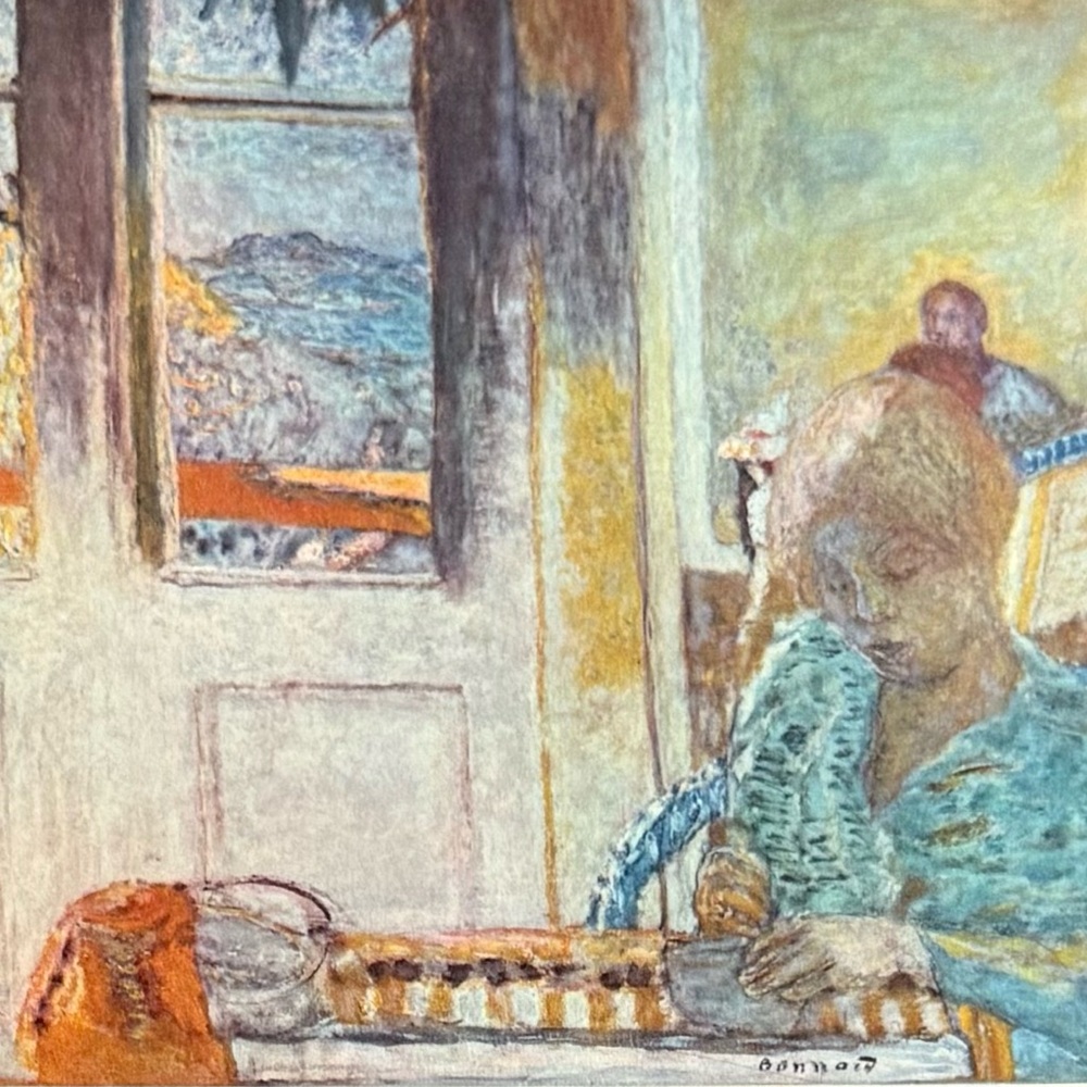 Vintage Unframed Pierre Bonnard Art Print The Window 1933 Numbered